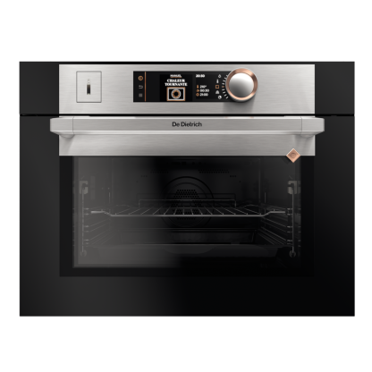 Компактный духовой шкаф с пиролизом и функцией пара De Dietrich DKR7580X