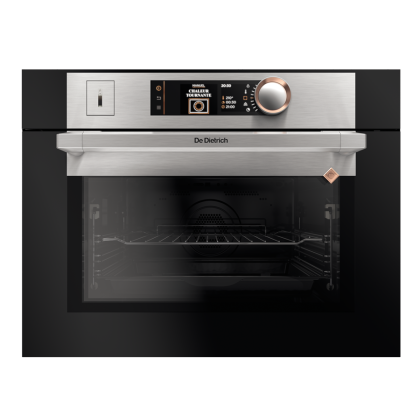 Компактный духовой шкаф с пиролизом и функцией пара De Dietrich DKR7580X