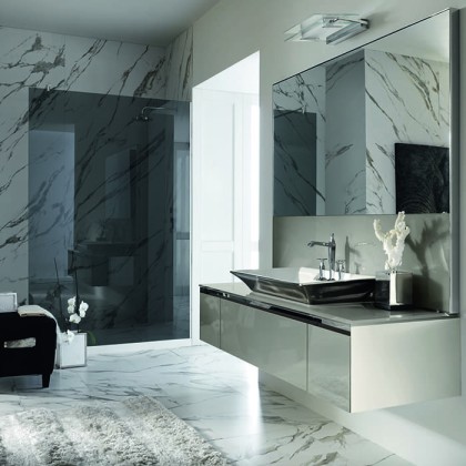 VITAGE milldue edition FOUR SEASONS Комплект мебели с тумбой под раковину, раковиной NIZZA88, зеркалом BELFAST, 180 см, подвесной, цвет: Agata