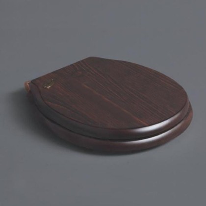 SIMAS Londra Сиденье для напольного унитаза, цвет: дерево/бронза