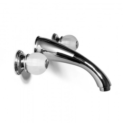 Bongio Rivoli Смеситель встраваемый для раковины с изливом 190мм, цвет: хром/Cristallo 00