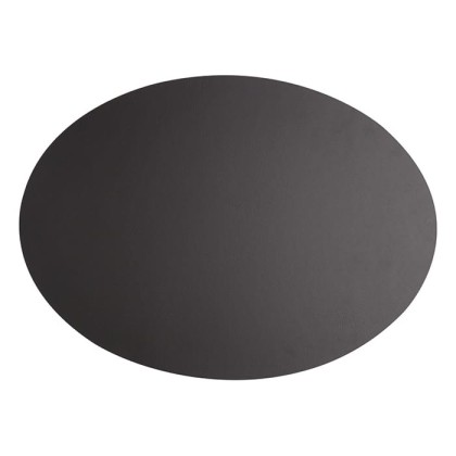 ADJ Овальный плейсмат, 47,5x35 см., цвет: черный/серый