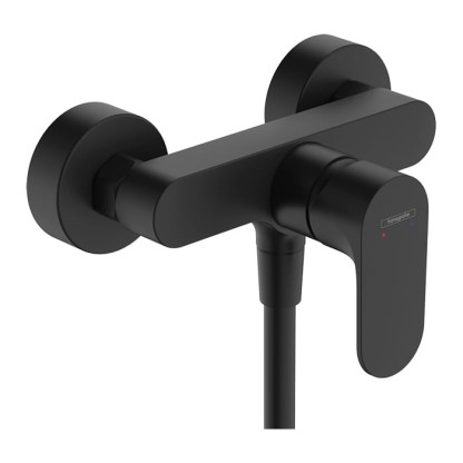 Hansgrohe Rebris S Смеситель для душа, настенный, ВМ, цвет: черный матовый