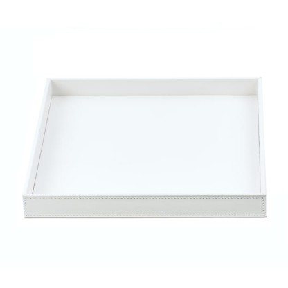 Decor Walther Brownie Tab Q Лоток универсальный 26x22см, настольный, цвет: белая кожа
