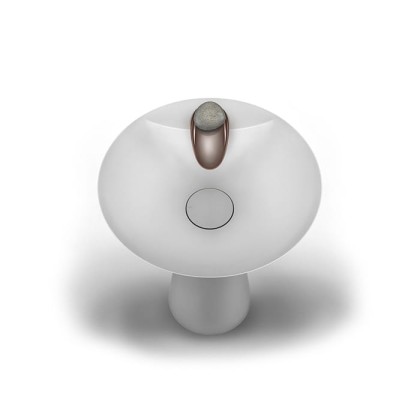 Gessi Equilibrio Смеситель для раковины дизайнерский, на 1 отверстие, цвет: медь, ручка камень Forest Gold