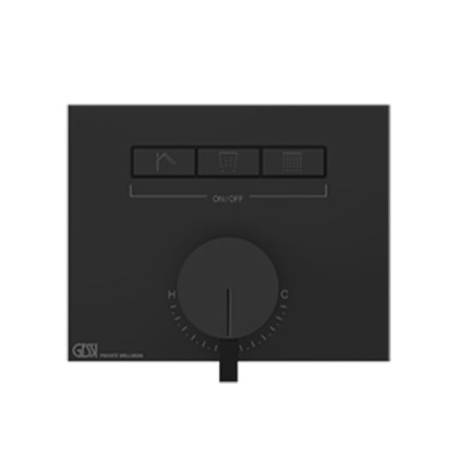 Gessi Hi-Fi Смеситель для душа, с включением до 3 источников одновременно, внешняя часть, цвет: Black Metal PVD