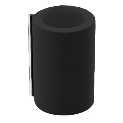 Bertocci Easy Стакан настольный, цвет: черный матовый/хром