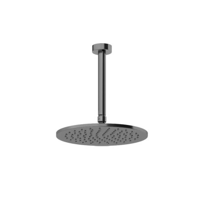 Gessi Ingranaggio Душевая головка потолочная, поворотная с шарниром, цвет: Black Metal Brushed PVD