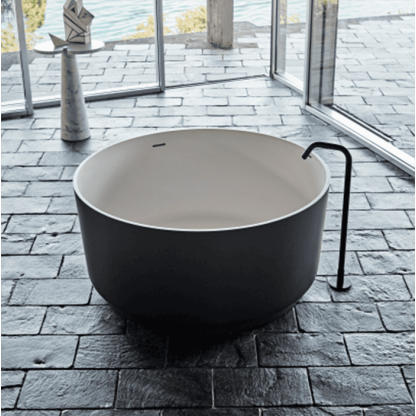 Agape Memory Однорычажный смеситель для ванны, напольный, цвет: черный