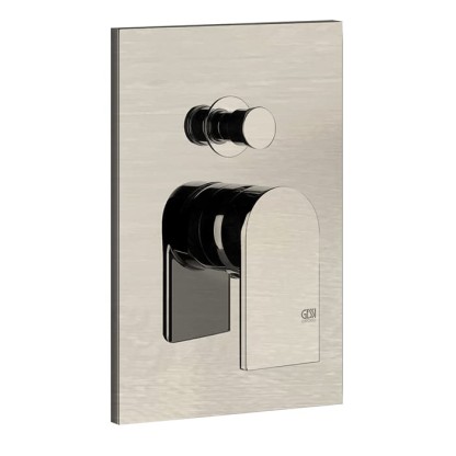 Gessi Emporio Via manzoni Смеситель для душа, встраиваемый, на 2 выхода с переключателем ванна-душ, цвет: Finox Brushed Nickel