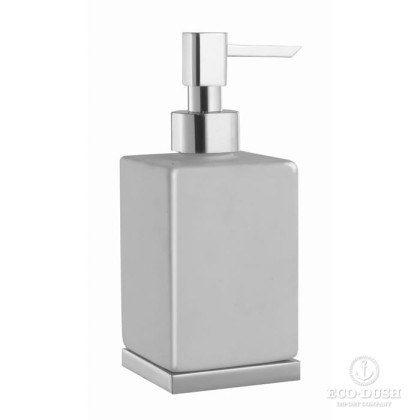 Stella Bamboo Quadro Дозатор для мыла керамический подвесной 1012/D020 цвет: хром