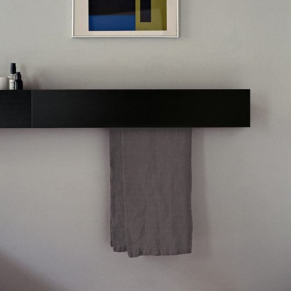 Agape Sen Полотенцедержатель, 80см, подвесной, цвет: черный