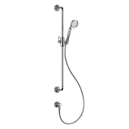 Gessi Venti20 Штанга для душа 800 мм., с ручным душем, шлангом 1500 мм. и подводом воды, цвет: хром