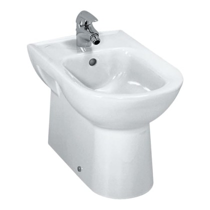 Laufen Pro Биде напольное 58x36x40cм, отверстие для смесителя по центру, боковые отверстия для подвода воды, белый