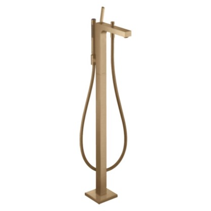 Axor Citterio Смеситель для ванны, напольный, с ручным душем, цвет: шлифованная бронза