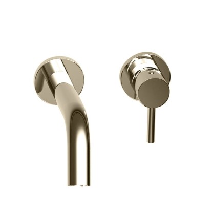 Bongio T.Ube Смеситель для раковины встраиваемый, 2 отв., цвет: Nichel Spazzolato