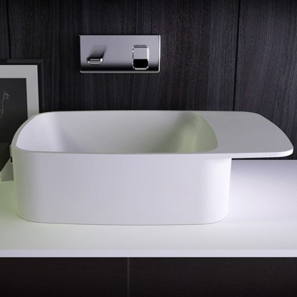 KNIEF Pride Раковина 67х40х15 см, без отв., цвет: белый матовый