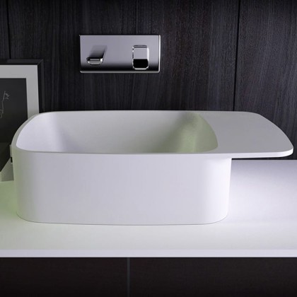 KNIEF Pride Раковина 67х40х15 см, без отв., цвет: белый матовый