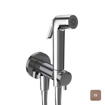 Almar Atthis Гигиенический комплект с прогрессивным смесит., в комплекте со втраиваемой частью, цвет: состареная медь