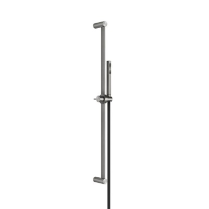 Gessi Shower316 Штанга в комплекте с душевой лейкой с легкой очисткой, шланг 1,50м, цвет: шлифованная сталь