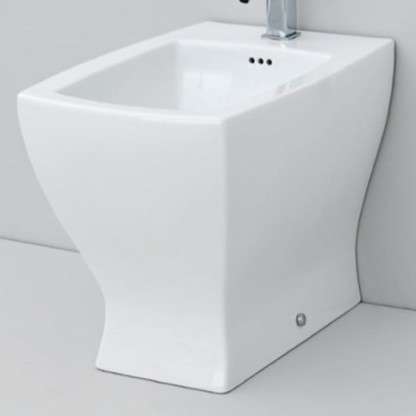 Artceram JAZZ биде напольное 54х36см с 1 отв под смеситель с креплением, цвет: белый