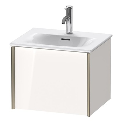 Duravit XViu Тумба подвесная 51x42x39.7см, с раковиной, 1 ящик, цвет: белый глянцевый/champagne matt