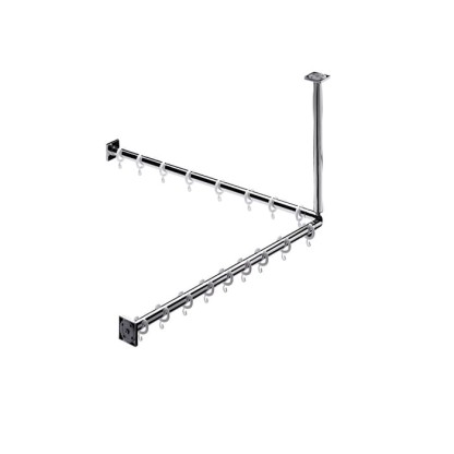 EMCO System2 Угловая штанга для душевой занавески 800мм, подвесной, цвет: хром