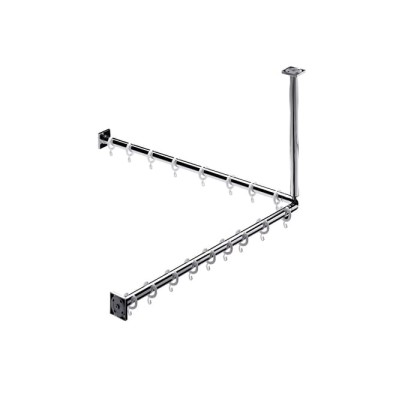 EMCO System2 Угловая штанга для душевой занавески 800мм, подвесной, цвет: хром