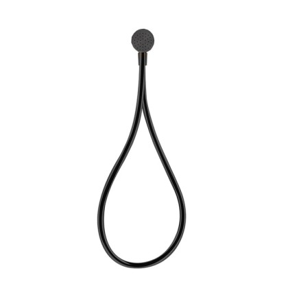 Gessi Hi-Fi Душевой магнитные комплект, состоящий из вывода воды, держателя, Darkflex шланга 1,50 м и лейки, цвет: Black Metal Brushed PVD