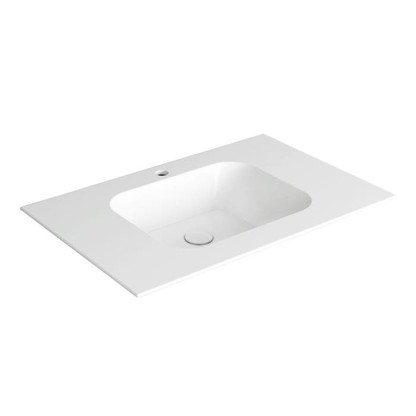 SIMAS WAVE Раковина на столешницу 80x50xh14,5 см, с 1 отв под смеситель,цвет белый