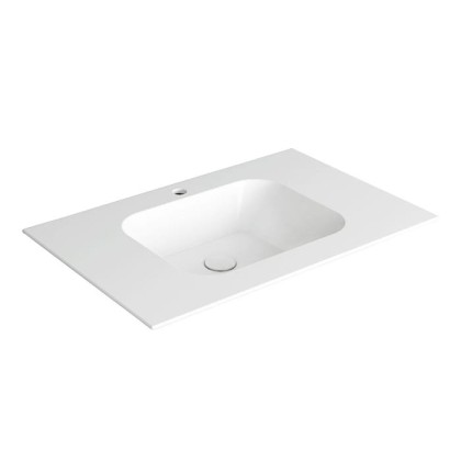 SIMAS WAVE Раковина на столешницу 80x50xh14,5 см, с 1 отв под смеситель,цвет белый