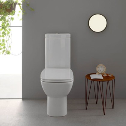 Globo Daily Унитаз моноблок 65х37х43см, универсальный слив, с бачком-подвод воды сбоку, цвет: белый