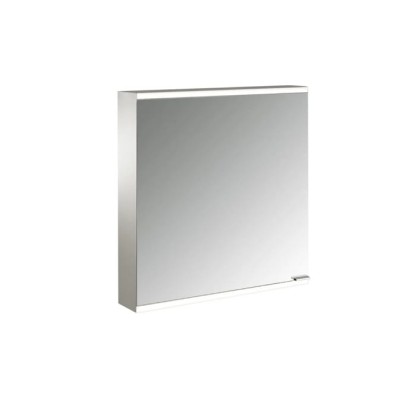 Emco Prime Зеркальный шкаф 60см., с подсветкой LED2 Facelift навесная модель, 1-дверка, IP 20 петли слева, зеркальная задняя стенка