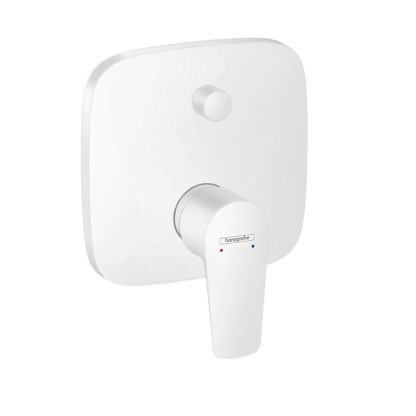 Hansgrohe Talis E Встраиваемый смеситель для ванны, внешняя часть, цвет: белый матовый