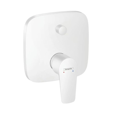 Hansgrohe Talis E Встраиваемый смеситель для ванны, внешняя часть, цвет: белый матовый