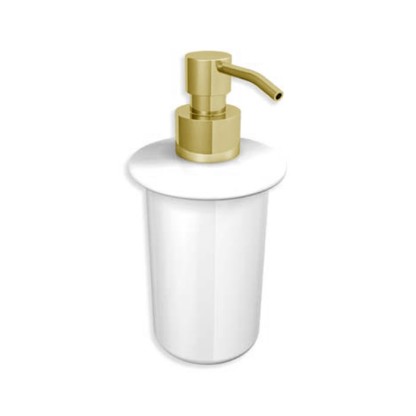 Bertocci Scacco Дозатор для жидкого мыла, керамический, цвет: белый/золото
