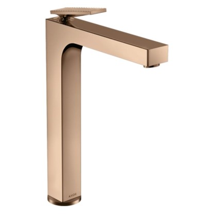 Axor Citterio Смеситель для раковины 280, на 1 отв., излив h28см., высокий, с текстурой, цвет: полированное красное золото