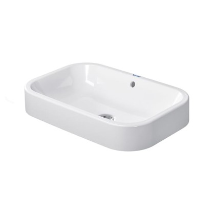 Duravit Happy D.2 Раковина накладная 60х40см, без отв., с WonderGliss, цвет: белый