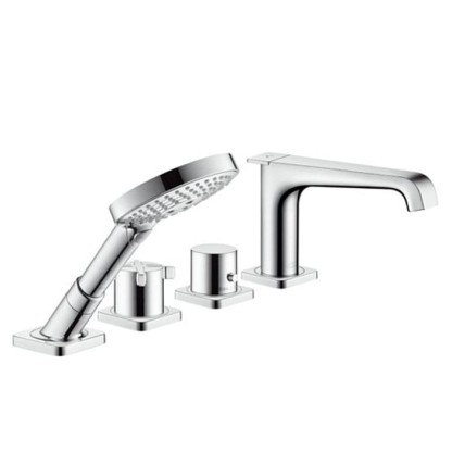 Axor Citterio E Смеситель на край ванны, на 4 отверстия, с термостатом, внешняя часть, цвет: хром
