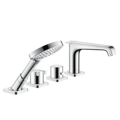 Axor Citterio E Смеситель на край ванны, на 4 отверстия, с термостатом, внешняя часть, цвет: хром
