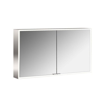 Emco Prime Зеркальный шкаф 120см., с подсветкой LED Facelift навесная модель, 2-дверки, IP 20 задняя панель  цвет белый