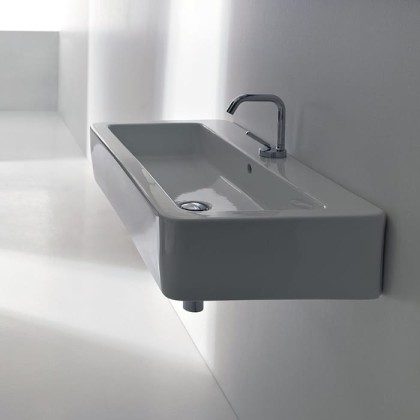 Kerasan Ego Раковина 90х43см., подвесная, с 1 отв., цвет: белый