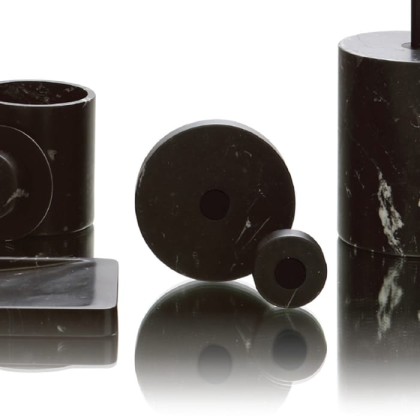 Bertocci Carrarino Крючок, подвесной, d11х8см., цвет: черный мрамор/розовое золото