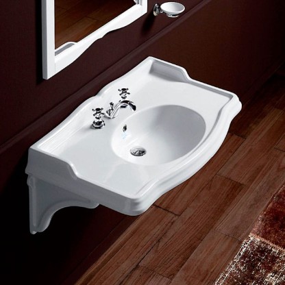 SIMAS Arcade 105 Раковина-консоль 105х56 см, 3 отв., цвет: белый