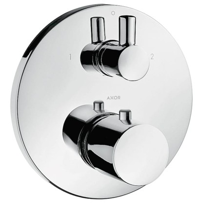 Axor Uno Смеситель для душа, встраиваемый, термостат , 2 потребителя, внешняя часть, цвет: хром