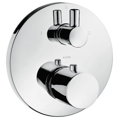 Axor Uno Смеситель для душа, встраиваемый, термостат , 2 потребителя, внешняя часть, цвет: хром