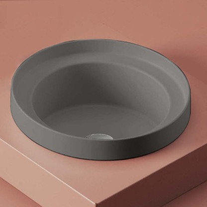 Artceram Fuori Scala Раковина 40 см, без отв., встраиваемая, без перелива, цвет: grigio oliva
