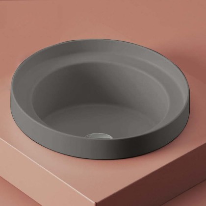 Artceram Fuori Scala Раковина 40 см, без отв., встраиваемая, без перелива, цвет: grigio oliva