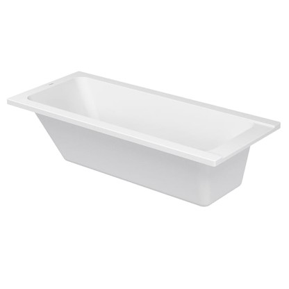 Duravit D-Code  Ванна акриловая 160х70x40см, встраиваемая, с 1 наклоном для спины, выпуск в зоне ног, цвет: белый