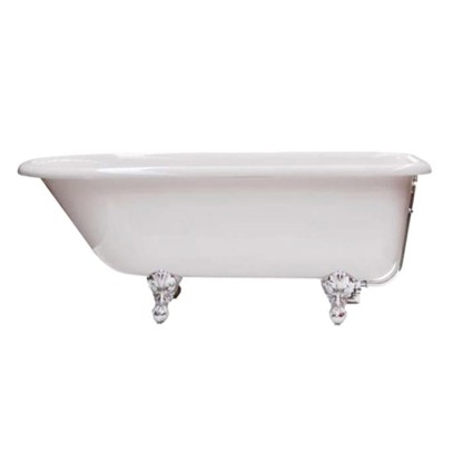 KNIEF  ROLL TOP XL Ванна отдельностоящая 170x70x60см., на ножках хром, без слива-перелива, цвет: белый